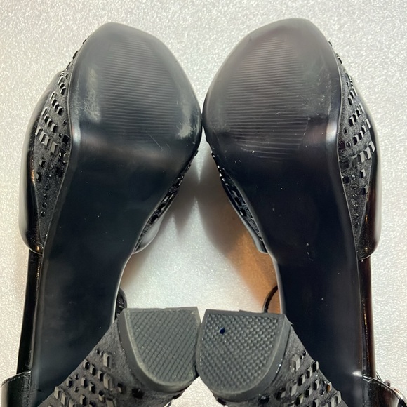 Studded party platform heels. Worn once. - Picture 5 of 7